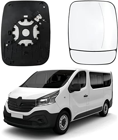Spiegelglas Ersatz für Renault Trafic 2014-2019 / NV300 2016-2019 / Vivaro B 2014-2019 / Talento 2016-2019, Außenspiegel Glas Asphärisch, Verstellbar Geeignet Umkehrlinse Rückfahrglas Spiegel (Rechts)