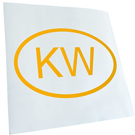 - Autoaufkleber - Kuwait KW Aufkleber für Auto, Laptop, Fahrrad, LKW, Motorrad mehrfarbig JDM Decal Racing