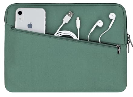 Artwizz Neoprene Sleeve Pro Tasche kompatibel mit MacBook Air 13 (2018-2025), MB Pro 13 (2016-2022) Schutzhülle mit Zubehör-Fach, Jungle Flower