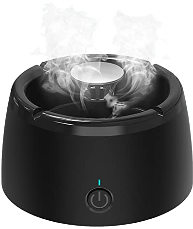 Cendrier Sans Fumée Cendrier Purificateur De Fumée Cendrier Aspire Fumée Anti-odeur USB Rechargeable Multifonctionnel Pour Intérieur Voiture Domicile