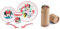 Microwave Safe Cartoon Character Non Slip Bicolor Premium Dinner Tableware Set for Children Plate, Bowl, Cup & Cutlery Set PA Free re-usable Plastic (Minnie)