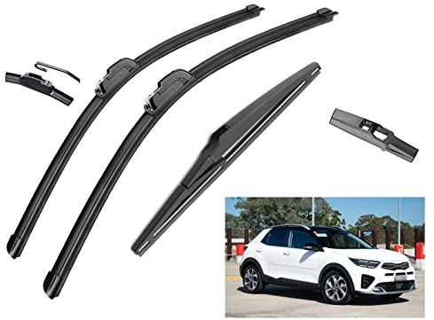Scheibenwischer Für KIA Stonic 2016-2021 Vorne Hinten Wischerblätter Bürsten Cutter Zubehör J Hook Windschutzscheibe