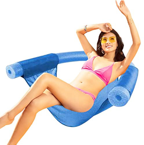 TROONZ Flotteurs Piscine - Flotteur Salon Piscine Flottante Gonflable avec Porte-gobelets Et Dossier, Chaise Longue FlottantChaise d'eau Radeau Lac