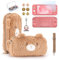 innoAura Switch Lite Tasche, 13 in 1 Switch Zubehör Bundle mit Niedlich Plüsch Switch Lite Tragetasche, Switch Lite Displayschutzfolie,Switch Game Case Aufbewahrung und Daumenkappen (Braun Bär)