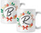 Coppia di tazze Natale Tazza Natalizia PERSONALIZZABILE Iniziale Christmas Mug 11 Oz Idea Regalo