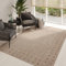 TAPISO Melissa Teppich Outdoor Braun Schwarz Flachgewebt Indoor Küche Flur Balkon Terrasse Wohnzimmer Modern Sisal Kurzflor ÖKO-TEX 120 x 170 cm