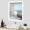 Acezanble 800 X 600 mm Illuminated LED Bathroom Mirror with Shaver Socket, Wall Mounted Smart Bathroom Vanity Mirror with Demister Wall Touch/Swithc Touch Energy-Saving Multifunction Mirror