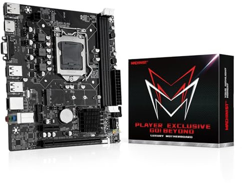MACHINIST H61 LGA 1155 (Intel 2ª/3ª generación) placa base para juegos, placas base Micro ATX para computadora compatibles con PCIe 2.0, 100M LAN, DDR3, SATA M.2 para Intel i3, i5, i7/Xeon E3