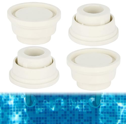 Tapón De Goma para Escalera De Piscina,4 Piezas Parachoques De Escalera De Piscina,Tapón De Goma para Escalera Piscina,Escalera De Tapón De Goma para Escaleras de Piscina Enterrada