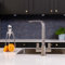 flöde Paddla | Dual Lever Kitchen Tap | Swan Neck Design | Modern Dual Lever Kitchen Tap | Transform Your Kitchen Space (Brushed Steel)
