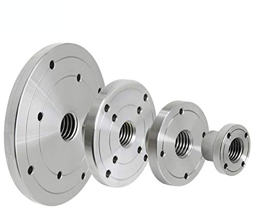 ECOLFE Drechselfutter, 2'' 3'' 4'' 6'' Planscheibe for Holzdrehbank, for M33 x 3,5 Gewindebohrfutter-Planscheibe for Holzbearbeitungsmaschinen(75mm M33x3.5 50mm M18x2.5)