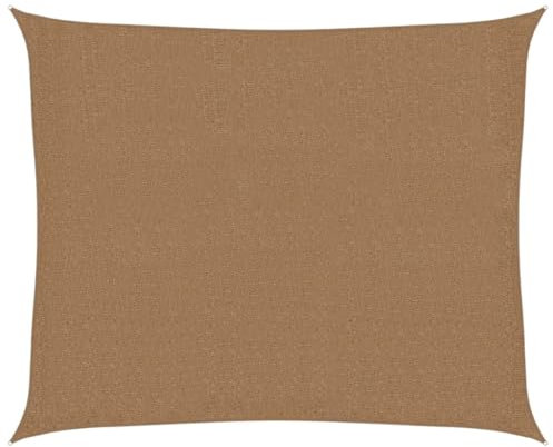 vidaXL Sonnensegel Sonnenschutz Windschutz Sonnendach UV Schutz Sonnenschutzsegel Schattenspender Garten Terrasse Balkon 160g/m² Taupe 2,5x3m HDPE