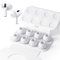 Seltureone 4 Paar Silikontips für Airpods Pro 2/Airpods Pro mit Loch zur Geräuschreduzierung, Anti Rutsch Soft Silikon Airpods pro Ersatz-Ohreinsätz - Mittlere