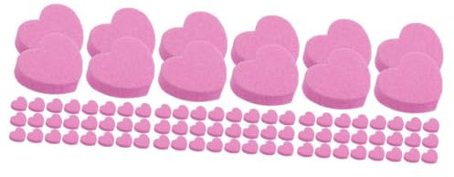 Healeved 150piezas Bloques De Esponja Para Manicura y Pedicura De Lijado y Pulido Dual De Para Uñas y Brillantes Color Rosa
