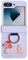 Casevita Custodia carina compatibile con Samsung Galaxy Z Flip 4 con anello, design anime divertente cartone animato protezione cerniera antiurto custodia protettiva per Z Flip 4 per donna viola