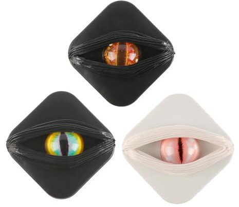 Laroal Contact Lens Case Holiday Contact Lens Exquisite Eye Personality Box Eye Storage Travel Portable Lens Box 3 Pieces