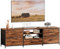 Uptyia Mueble para TV con 5 cajones, 140x30x50 cm, Aparador bajo de salón para televisor hasta 65 Pulgadas, Mueble Organizador de Madera con almacenaje (Marrón)