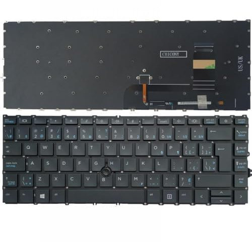hJNGdU Teclado para portátil H-P 840 G7 G8 745 G7 Canadiense francés CF Italiano IT Latin LA NE con Puntero, Repuesto Compatible no retroiluminado(Canadian FRENCH-01)