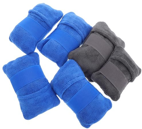 LALADEFIEE 6pièces Gants De Nettoyage De Sable De Plage Lot de Et Petites Élimination Rapide du Sable Accessoires pour Plage Camping Et Piscine Réutilisables Et Lavables