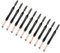 DRESSOOS 10-Piece Dual Head Eyebrow Brush Kit Caps Portable Brow Makeup Brushes for Eye Makeup and Brow Coloring for Girls