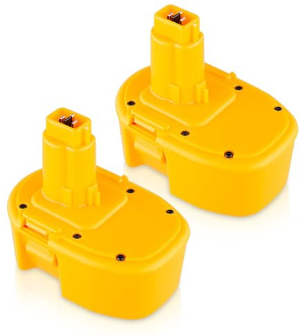 2Packs DC9091 4.8Ah 14.4V Ni-MH Battery Replacement for Dewalt 14.4V Battery Compatible with Dewalt DW9091 DW9094 DE9031 DE9038 DE9091 DE9092 DE9094 DE9502 Cordless Power Tools