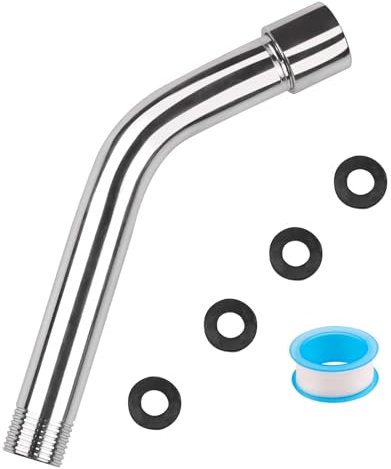 DXLing Duschkopf Verlängerungsarm 15cm Brausearm Wandmontierte Edelstahl Handbrause Verlängerung Universal Verlängerungsrohr für Duschkopf G1/2” Gewinde Duschstangen Duschverlängerungsrohr