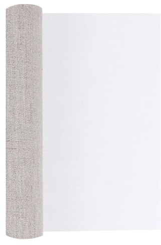 HUDFVIOI Rouleau De Toile Vierge Toile Vierge Professionnelle de 3/5M for Couche de Peinture, Peinture à l'huile Acrylique, Lin Vierge for Fournitures d'art d'artiste(3.0MeterX88CM)