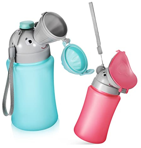UPKOCH 2 Pcs Portable Toddler Urinal Bottle with No Leakage Design Made of Abs and Pp for Camping and Outdoor Garden Use Lightweight Ergonomically Designed Travel Potty