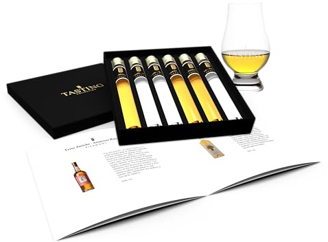 Grappa Tasting Set 6 Tubes in luxuriöser Geschenkbox