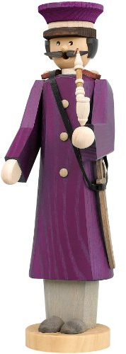 Seiffener Volkskunst | Räuchermann aus dem Erzgebirge Die Langen | Räucherfigur 30 cm | Räuchermännchen erzgebirgisches Original | 12705 | Hauptmann