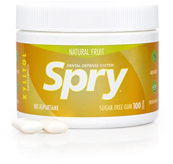 Spry Natural Xylitol Chewing Gum - Fresh Fruit, 100 Count - Pack of 1