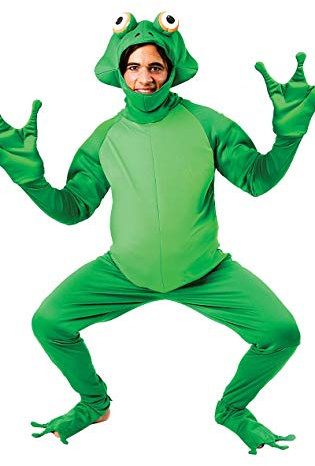 Orion Costumes Unisex Frog Jumpsuit Fancy Dress Funny Animal Costume, Green, XL