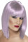 Smiffys Glam Perücke, Lila, Kurz, abgerundet mit Pony