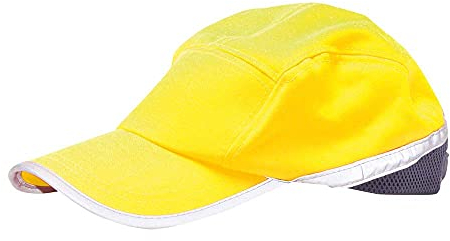 Portwest Warnschutz-Baseball-Cap, Größe: Einheitsgröße, Farbe: Gelb/Marine, HB10YNR
