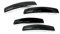 IPOP Car Slim Door Edge Guards Bumper Protector Guard Chrome Vehicle 4pcs (Black)