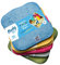 Cheeky Wipes - Organic Premium Rainbow Heavyweight Cotton 25 pack Baby Wipes - 15x15cm Reusable Towelling Wipes, Extra Soft & Perfect for Cleansing Baby's Hands and Face | Eco Friendly