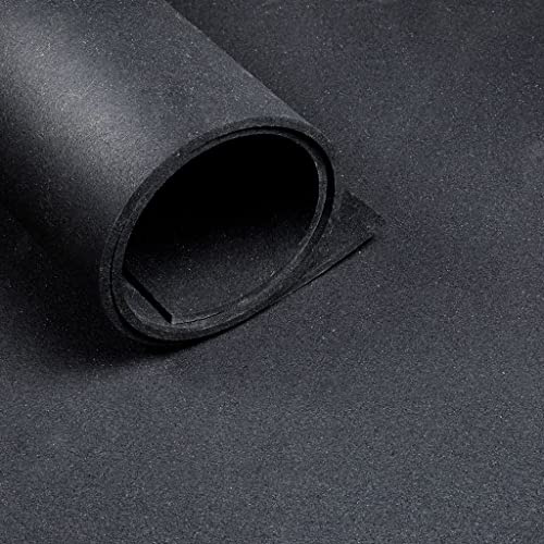 Vivol Sportboden – Bodenbelag für den Fitnessraum – Schwarz – Rolle 10m – 6mm dick