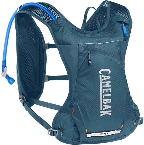 CamelBak Chase Race Vest 4L - Leichte Trinkweste mit 1,5 l Crux-Reservoir, sichere Aufbewahrung, atmungsaktive Materialien und verstellbare Passform für Laufen, Radfahren und Ausdauerabenteuer