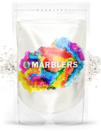 Marblers Powder Colorant 3oz (85g) [Cream White] | Pearlescent Pigment | Tint | Pure Mica Powder for Resin | Dye | Non-Tox.