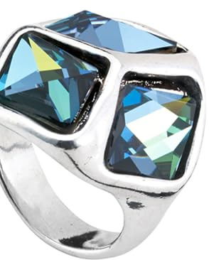 UNO de 50 Damenring, 925 Sterling Silber, Größe S, 16,51 mm, Metalllegierung, handgefertigter Schmuck