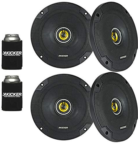 Kicker 46CSC654 - Two Pairs of CS-Series CSC65 6.5-Inch (160mm) Coaxial Speakers, 4-Ohm (2 Pairs)