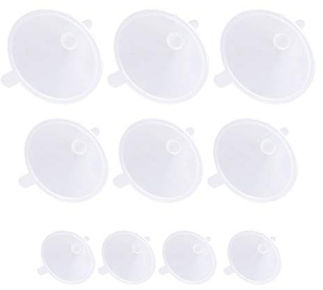 Exceart 10 Pezzi imbuto separatore per liquidi imbuto cucina o piccolo oli essenziali i per i utili i della cucina domestica mini piccolo o attrezzo