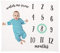 Little Pear Meilenstein Decke, Geschlechtsneutral, Baby Foto Prop, schwarz und weiß