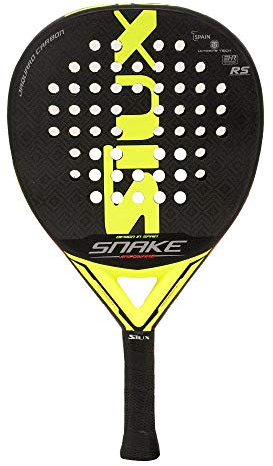 Siux Snake - Pala de Padel para Unisex. En color Amarillo/ Negro. Raqueta de Pádel para Jugadores de Nivel Intyermedio. Pala de Padel Fabricada en Carbono y Goma Eva.