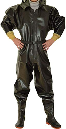 XBSXP Stivali da Pesca e trampolieri Waders a Corpo Intero con Stivali di Gomma, Waders Impermeabili da Uomo Waders da Pesca da Caccia,A,45