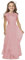 Boho Lange Kinder Spitzenkleid Chiffon Kleid mit Gürtel und Kurzen Butterfly-Ärmeln/Chic A-Linie Kommunionkleider Brautjungfern Kleider Blumenmädchenkleider für Mädchen (Rosa,12-13 Jahre)