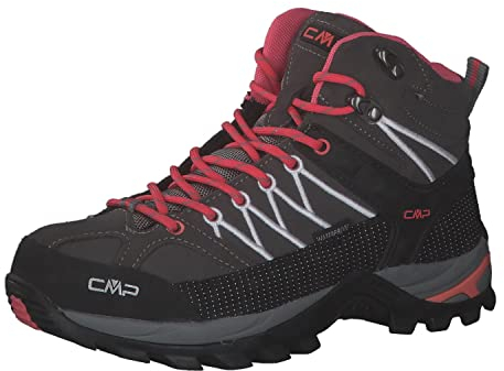 CMP Rigel Mid Wmn Trekking Shoes Wp, Scarpe da trekking Donna, Grey Corallo, 39 EU