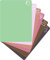 Tapis de planche à découper en plastique souple pastel extra épais avec icônes alimentaires et dos gaufré EZ-Grip, (lot de 6) Passe au lave-vaisselle