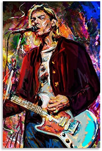 HRTNS Puzzle für 1000 Teile Musiker Poster Songwriter Rock Band Sänger Kurt Cobain Holz Puzzlespiel Erwachsenen und Kinder puzzle Poster 1000 Piece 29.5x19.6inch(75x50cm) Kein Rahmen