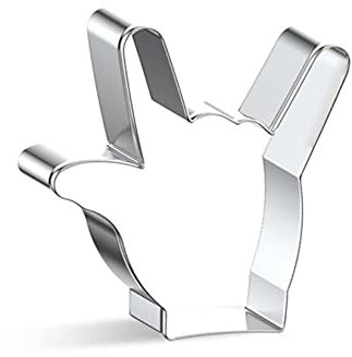 WJSYSHOP I Love You Love Hand Sign Gesture Shape Cookie Cutter